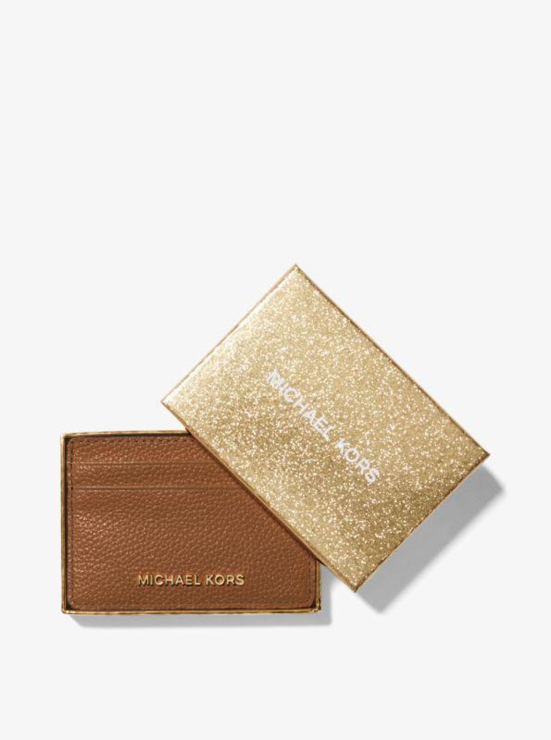 Pebbled Leather Card Case