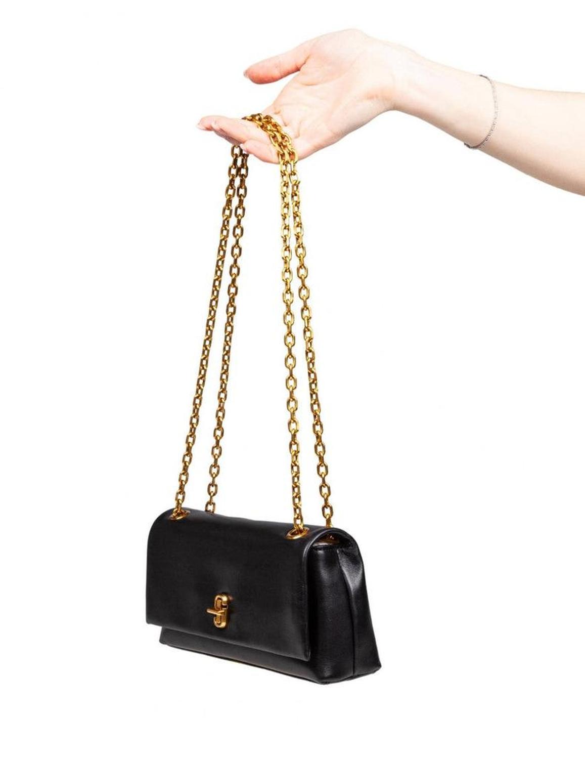 Black Leather Wallet Bag