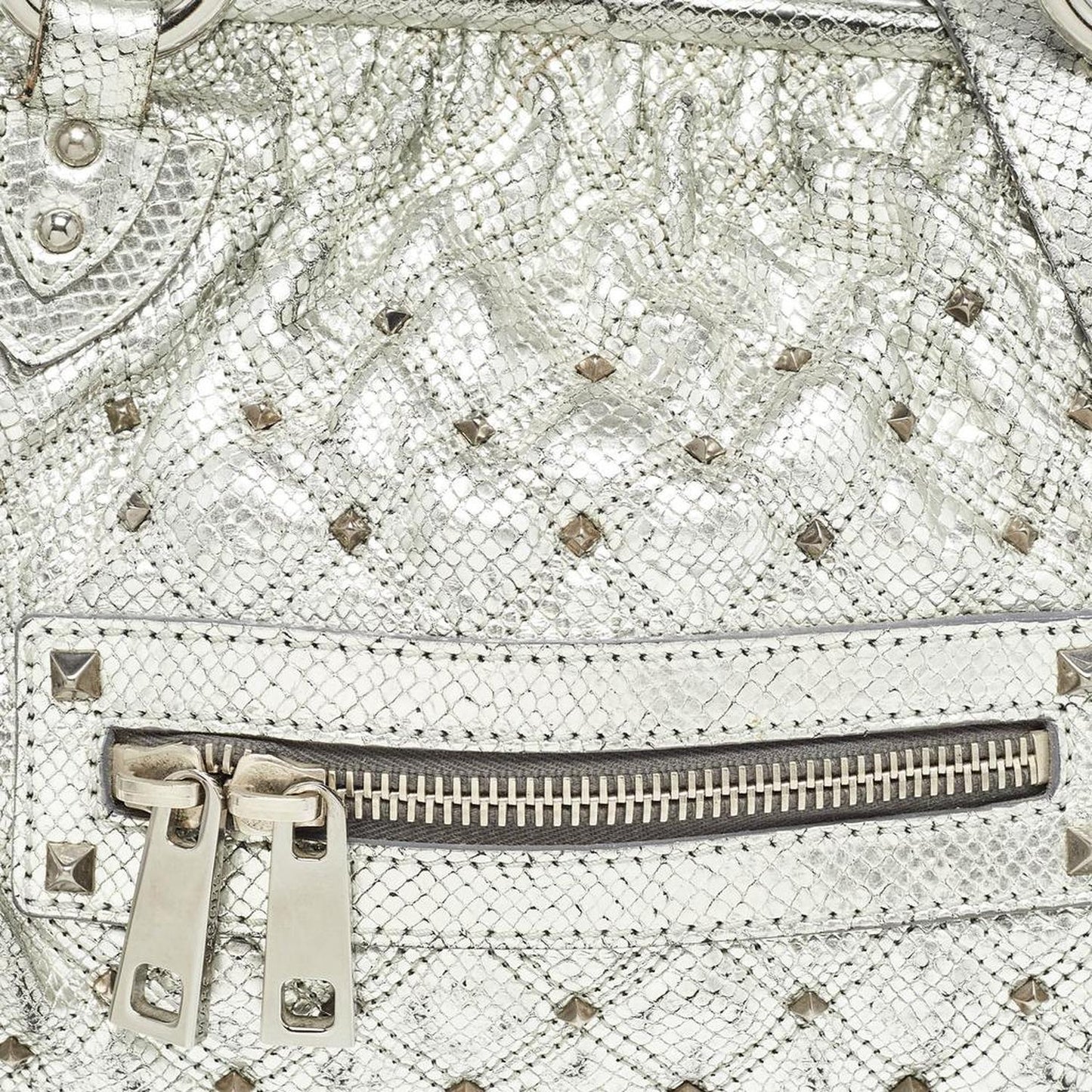 Marc Jacobs Textured Quilted Leather Stam Satchel