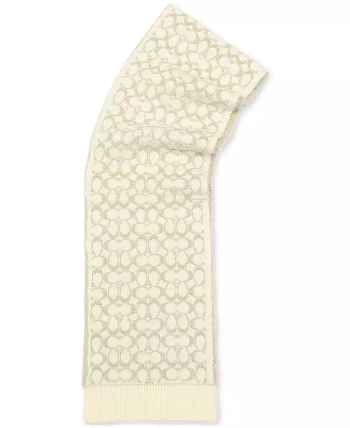 Women's Signature C Metallic Muffler Scarf