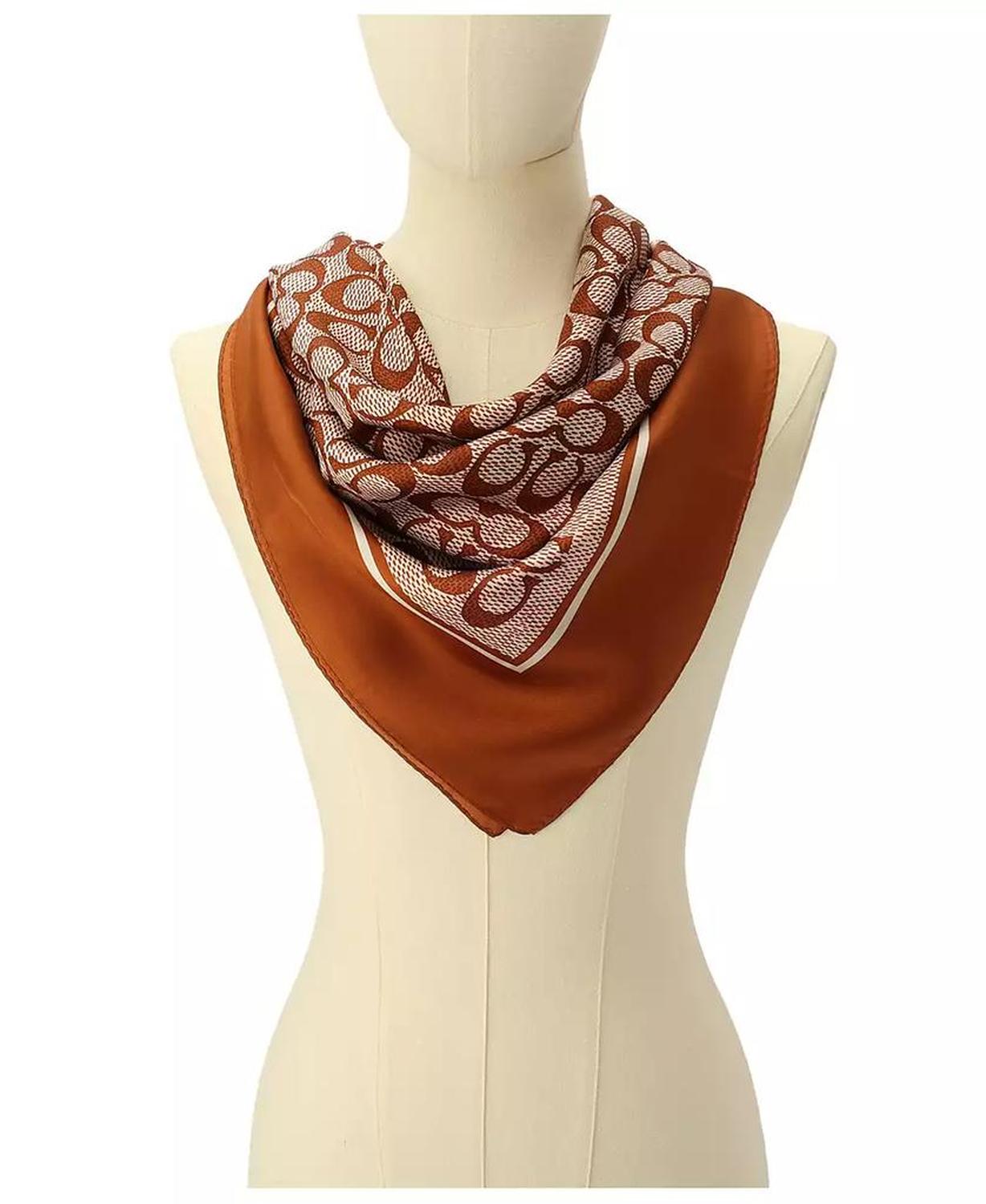 Women's Vintage Signature Print Silk Square Scarf