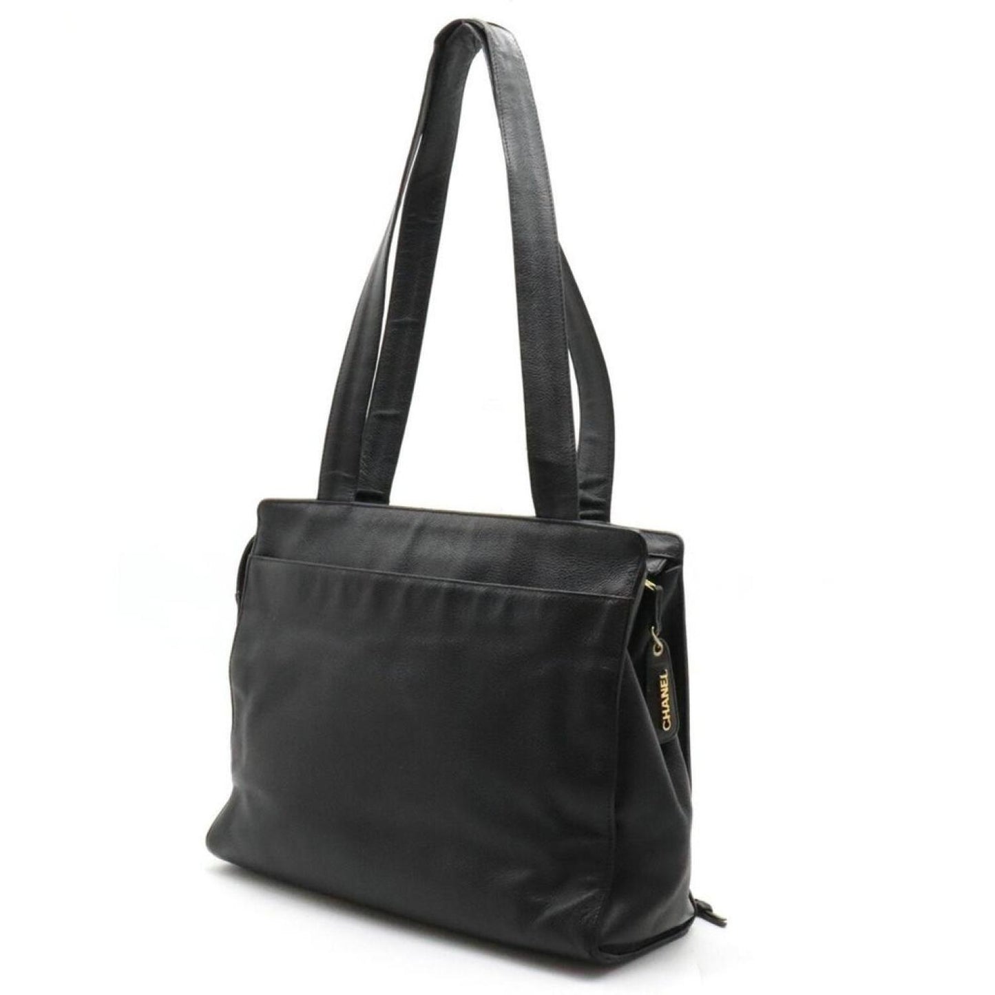Chanel Cc Totebag Leather Shoulder Bag (Pre-Owned)
