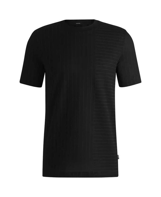 Men's Pinstripe Mercerized Cotton Regular-Fit T-Shirt