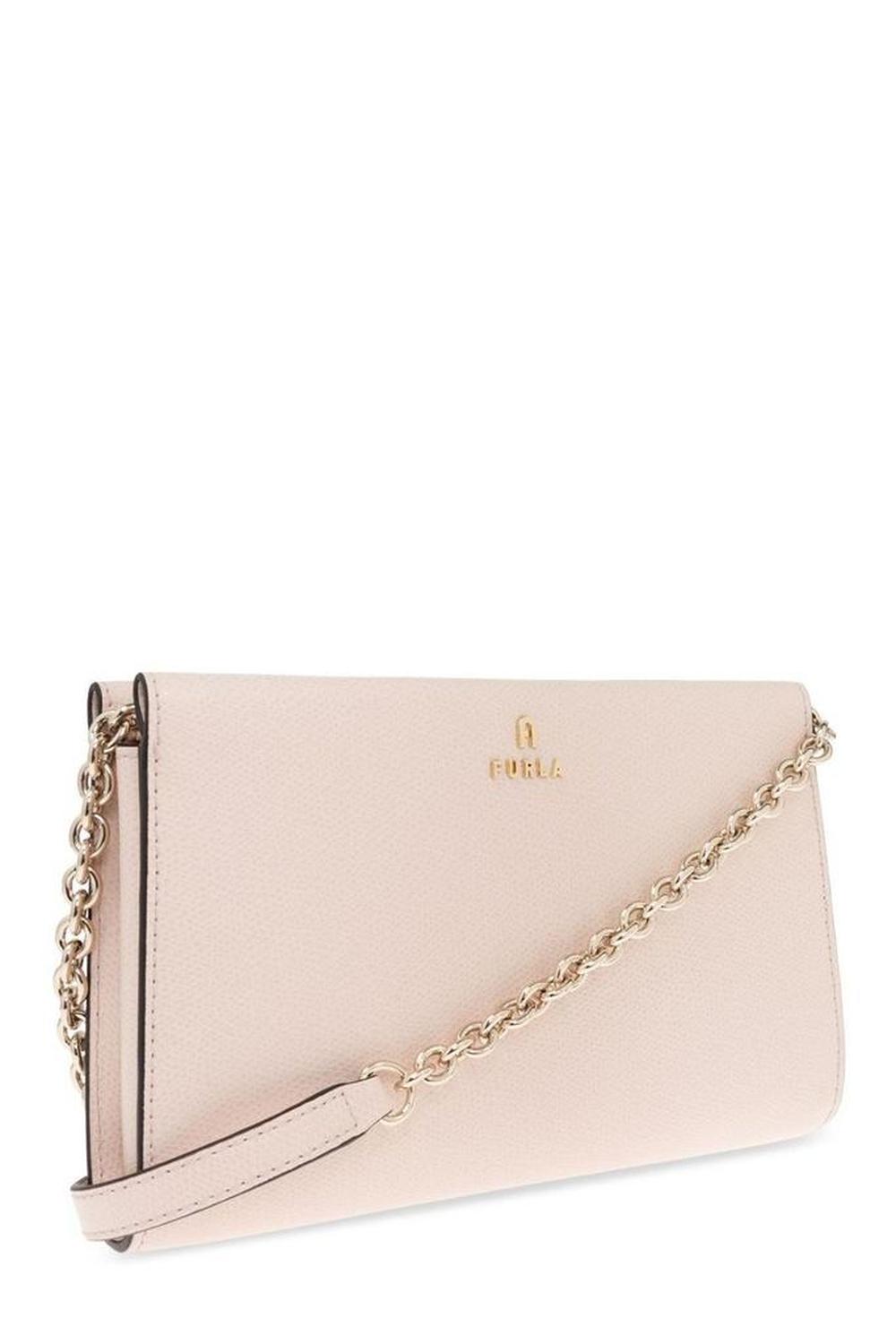 Furla Camelia Logo Lettering Mini Shoulder Bag