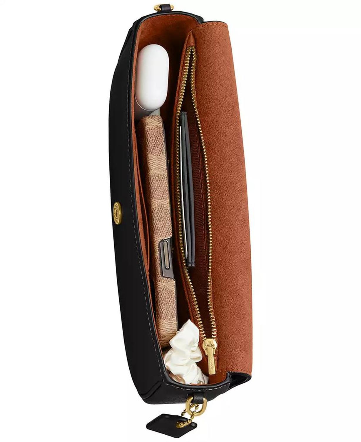 Brook Small Leather Flap Chain Bag