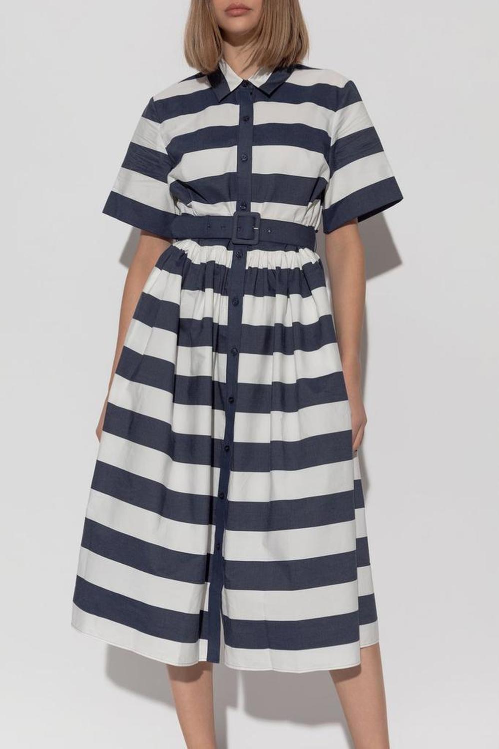 Kate Spade Striped Belted Dress