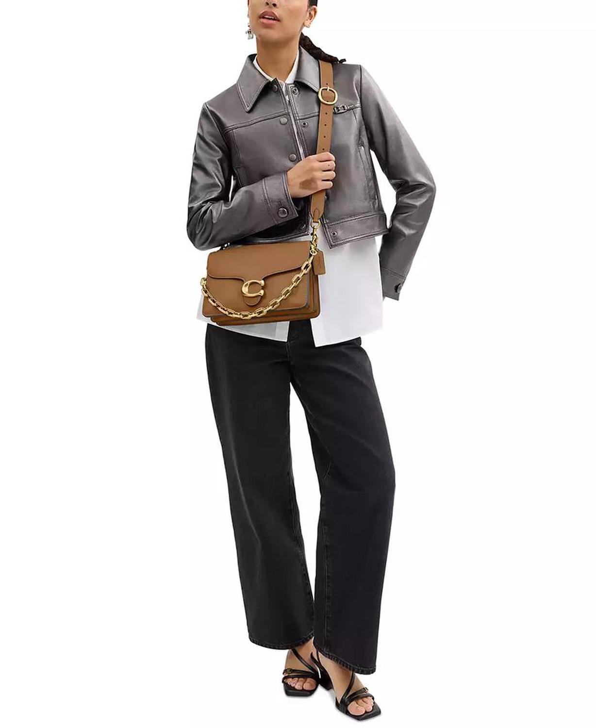 Chain Tabby Leather Small Shoulder Bag