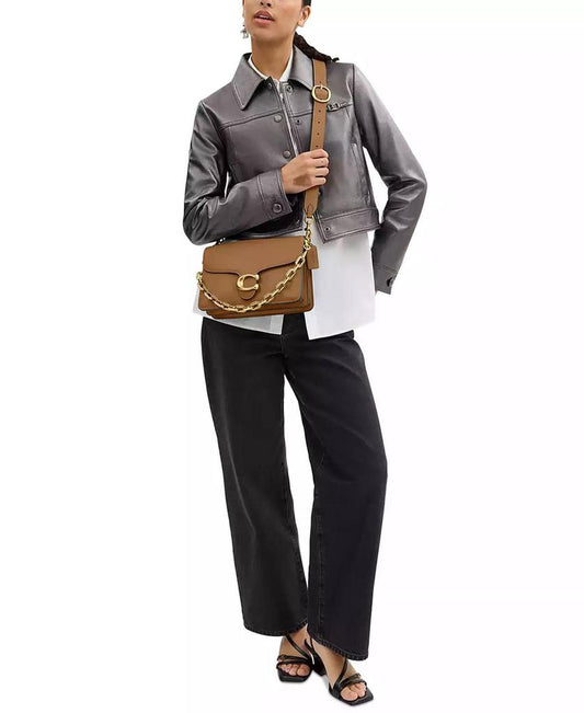 Chain Tabby Leather Small Shoulder Bag