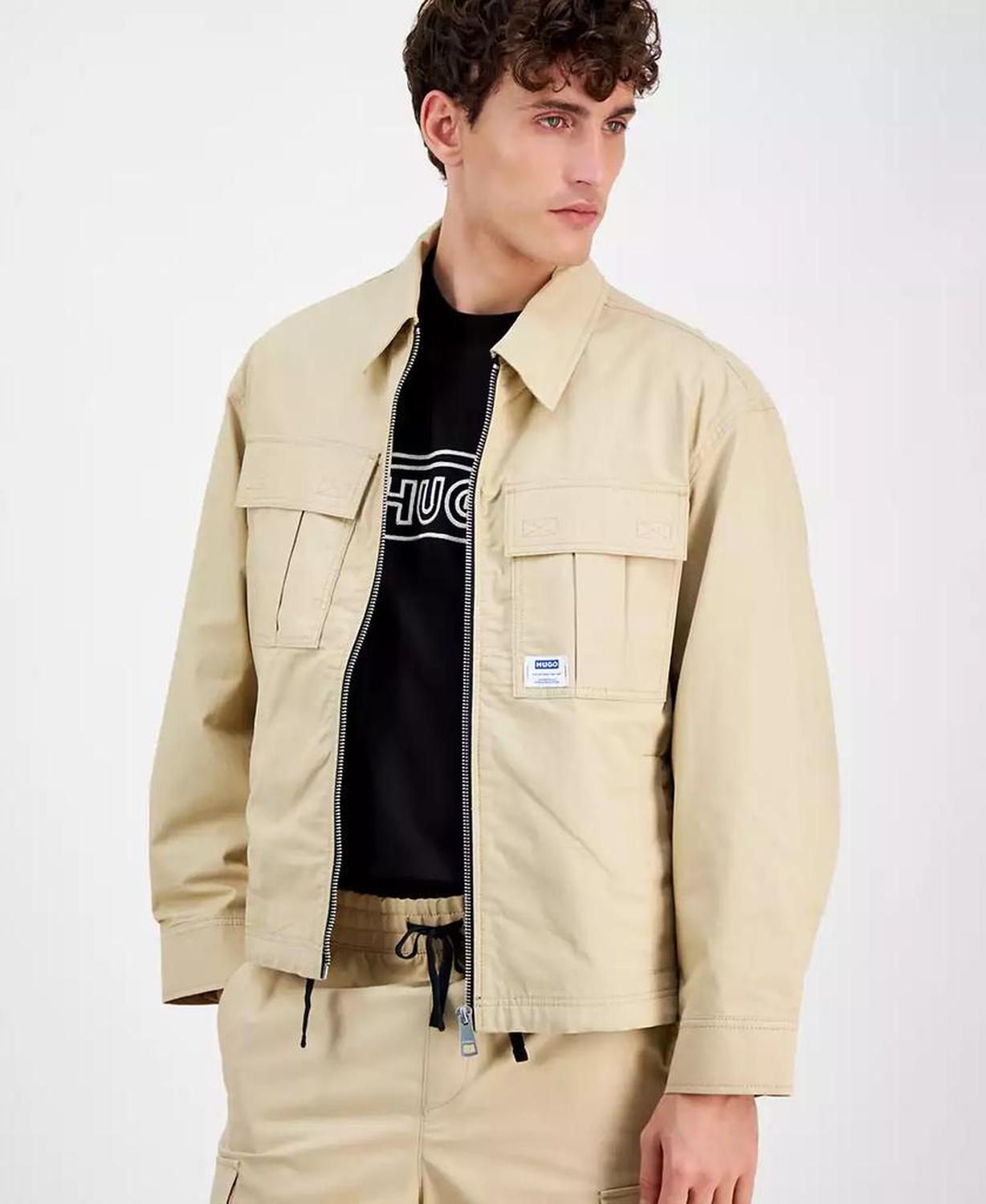 Men's Bino Long Sleeve Four-Pocket Zip-Front Jacket