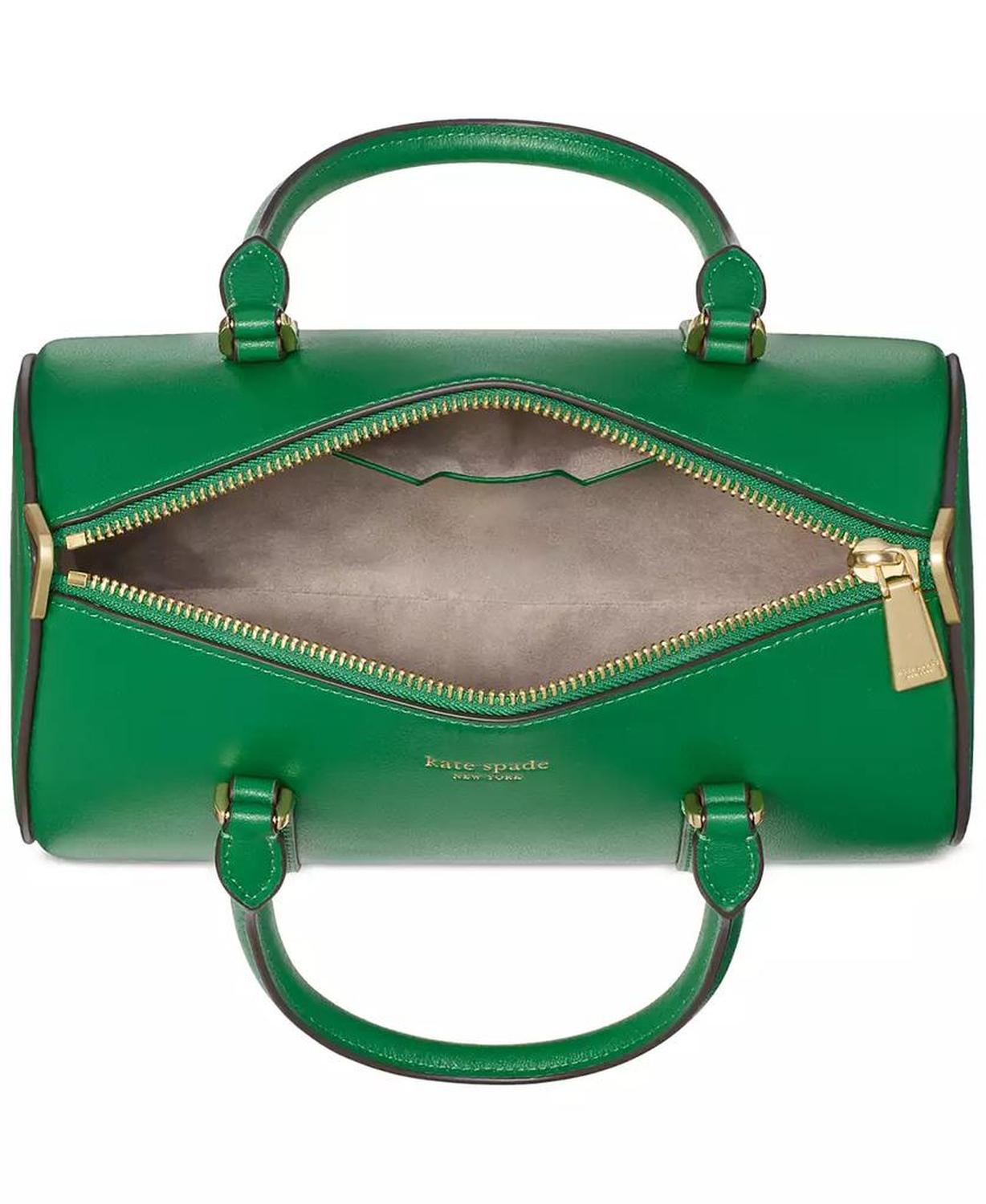 Spade Icon Small Leather Barrel Bag