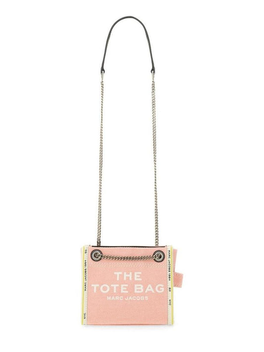 The Denim Chain Crossbody" Tote Bag