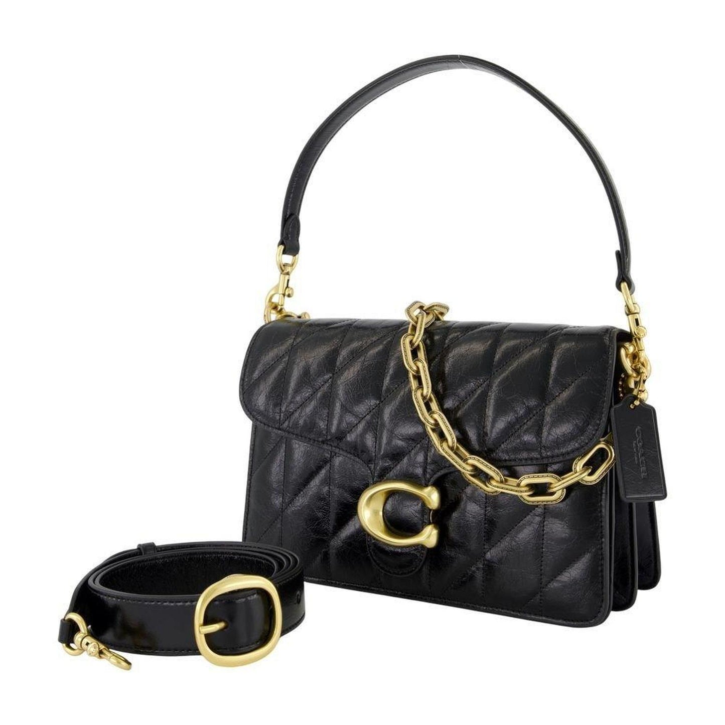 Coach Tabby Quilted Chained Shoulder Bag
