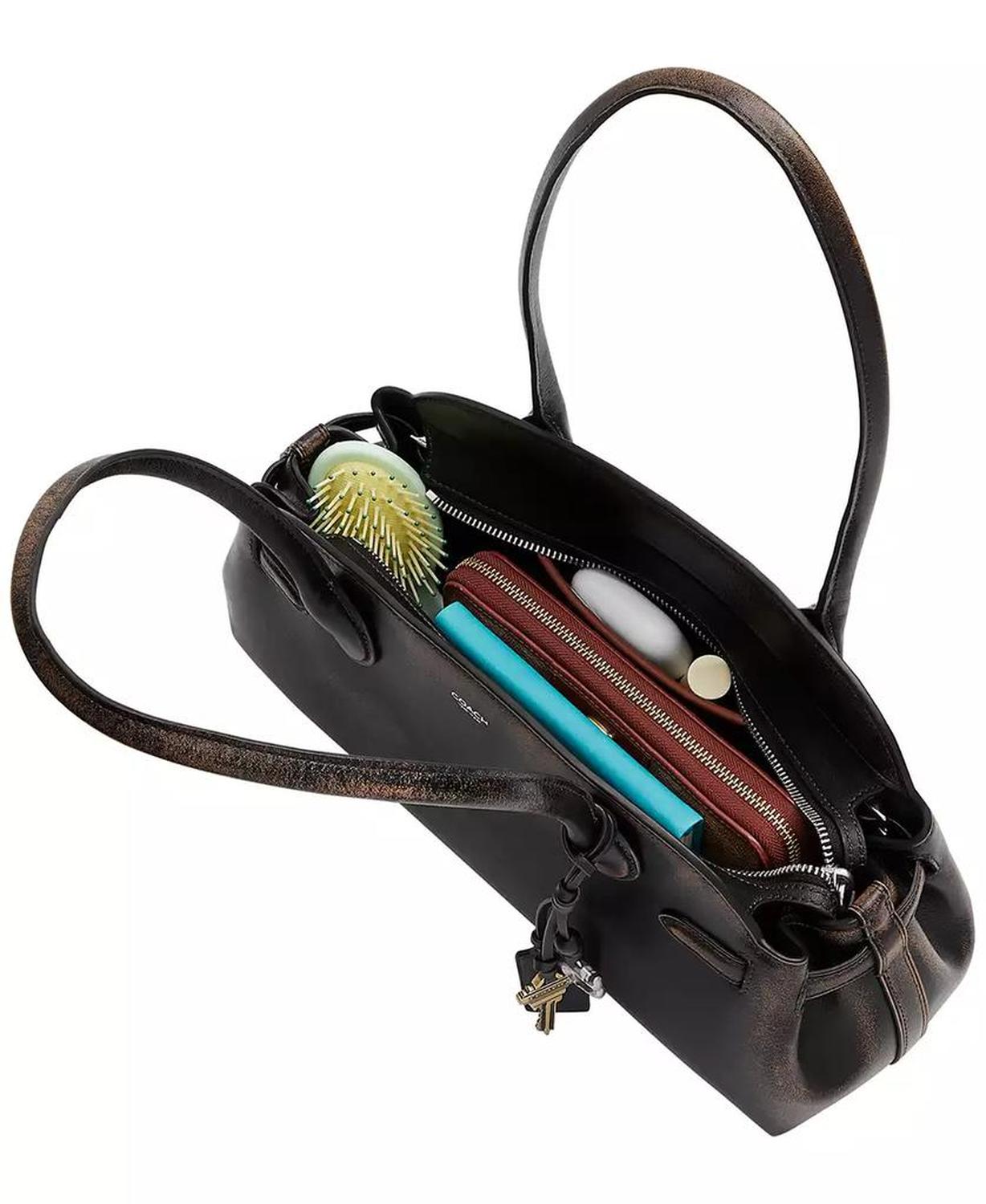Empire Medium Leather Carryall Bag 34