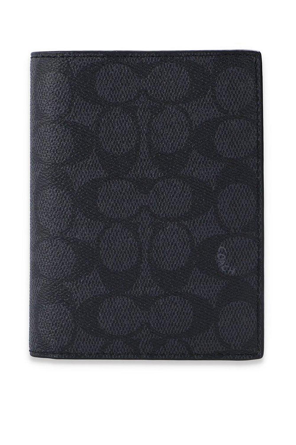 Coach Signature Coated Passport Holder