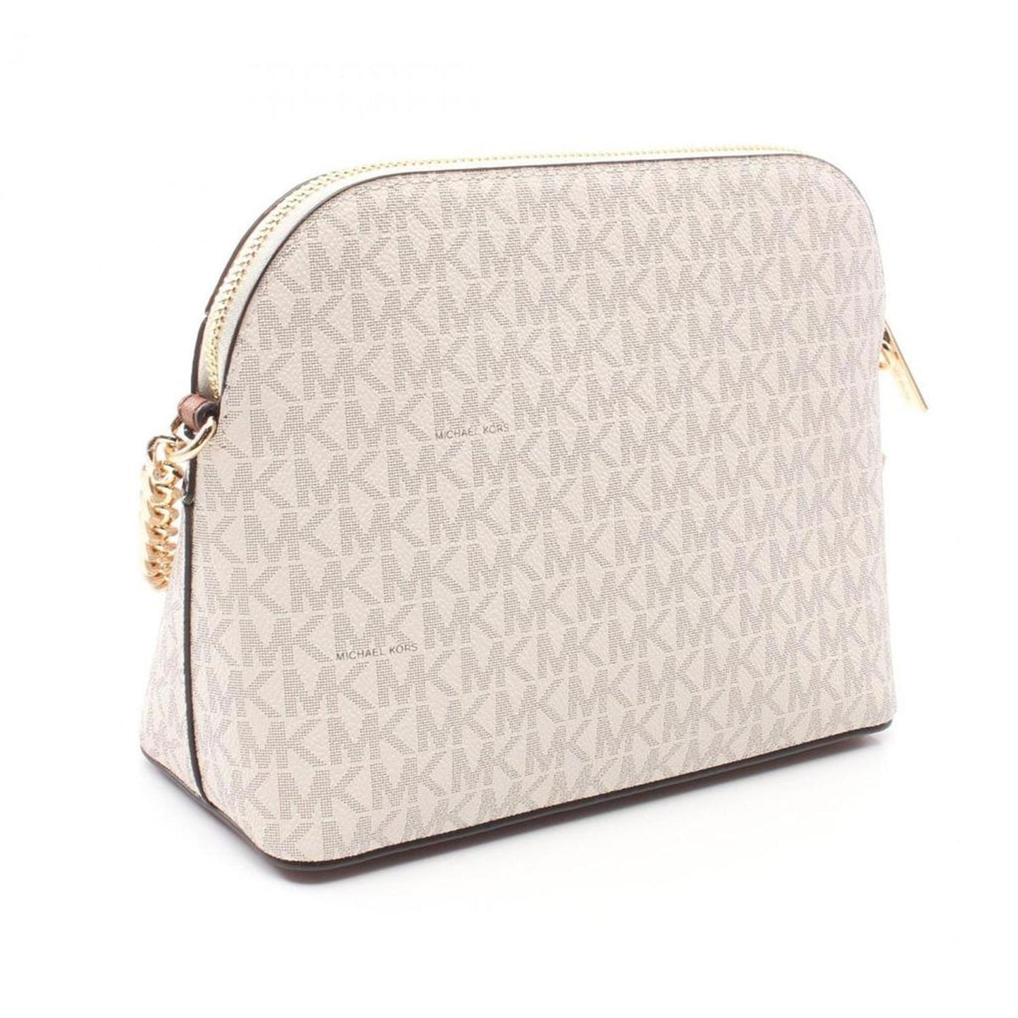 Coated Canvas Leather Shoulder Bag (Pre-Owned)