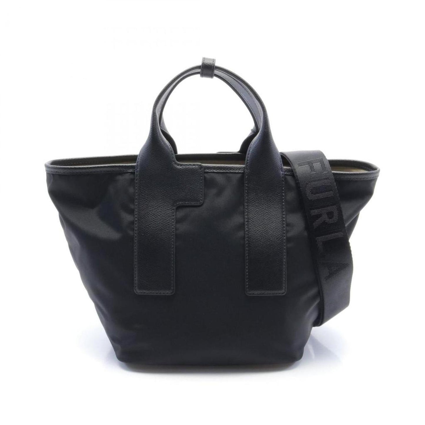 Leather Nylon Canvas Handbag