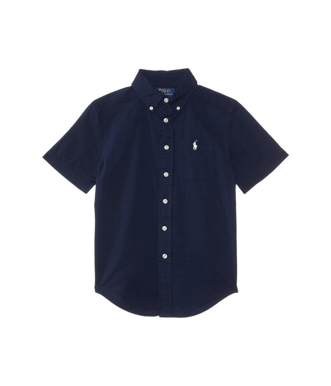 Cotton Seersucker Short-Sleeve Shirt (Toddler/Little Kid)