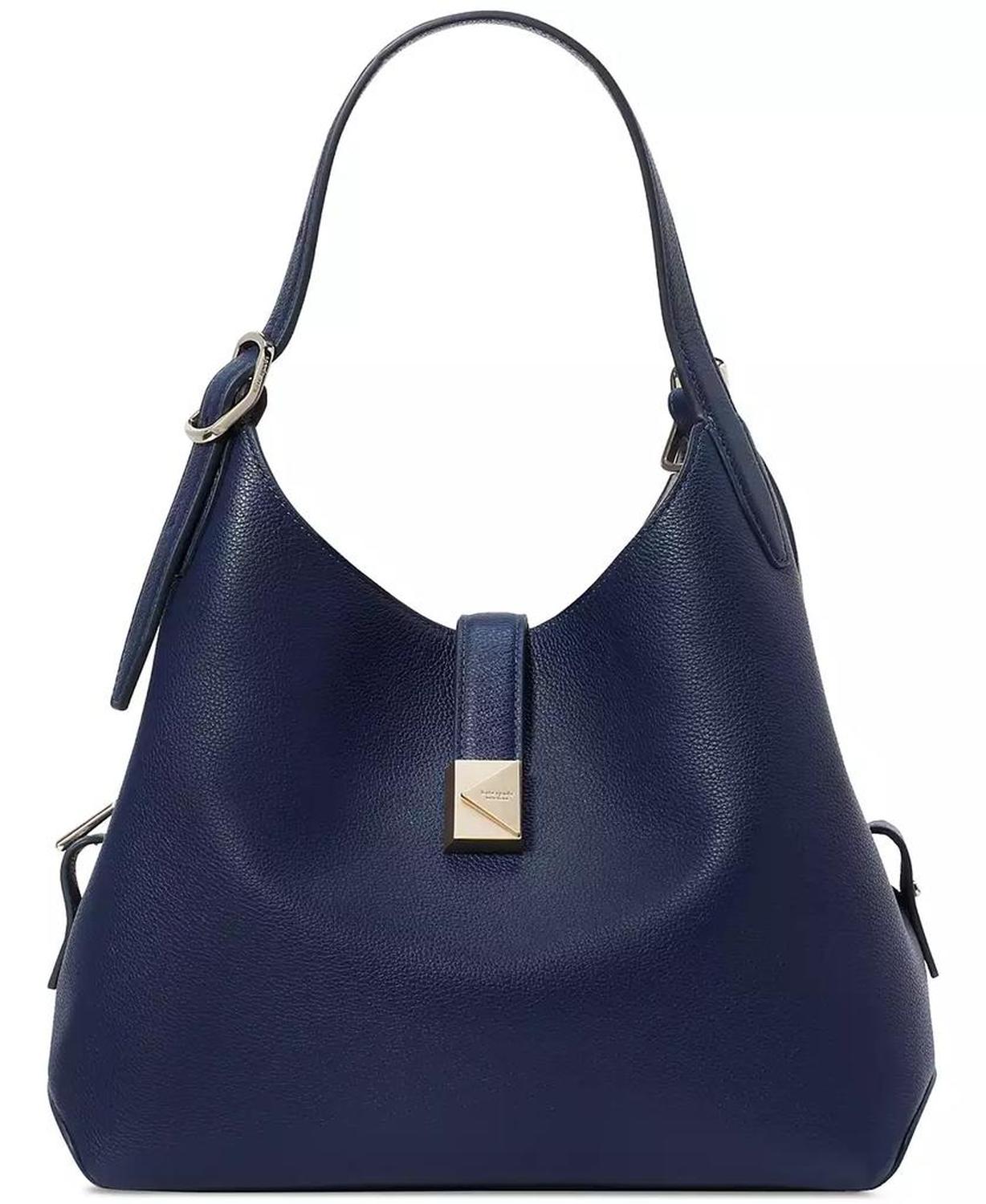 Deco Pebbled Leather Tote Bag
