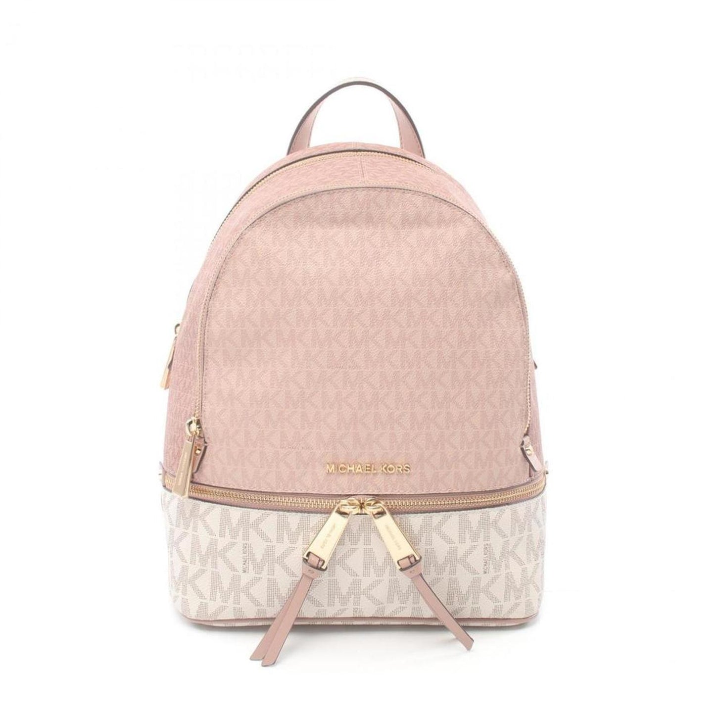 pink Coated Canvas Leather Backpack (Pre-Owned)