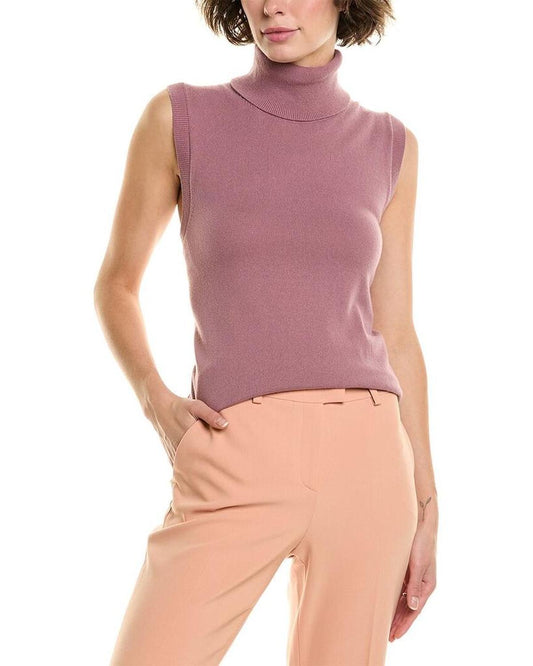 Cashmere Turtleneck Tank