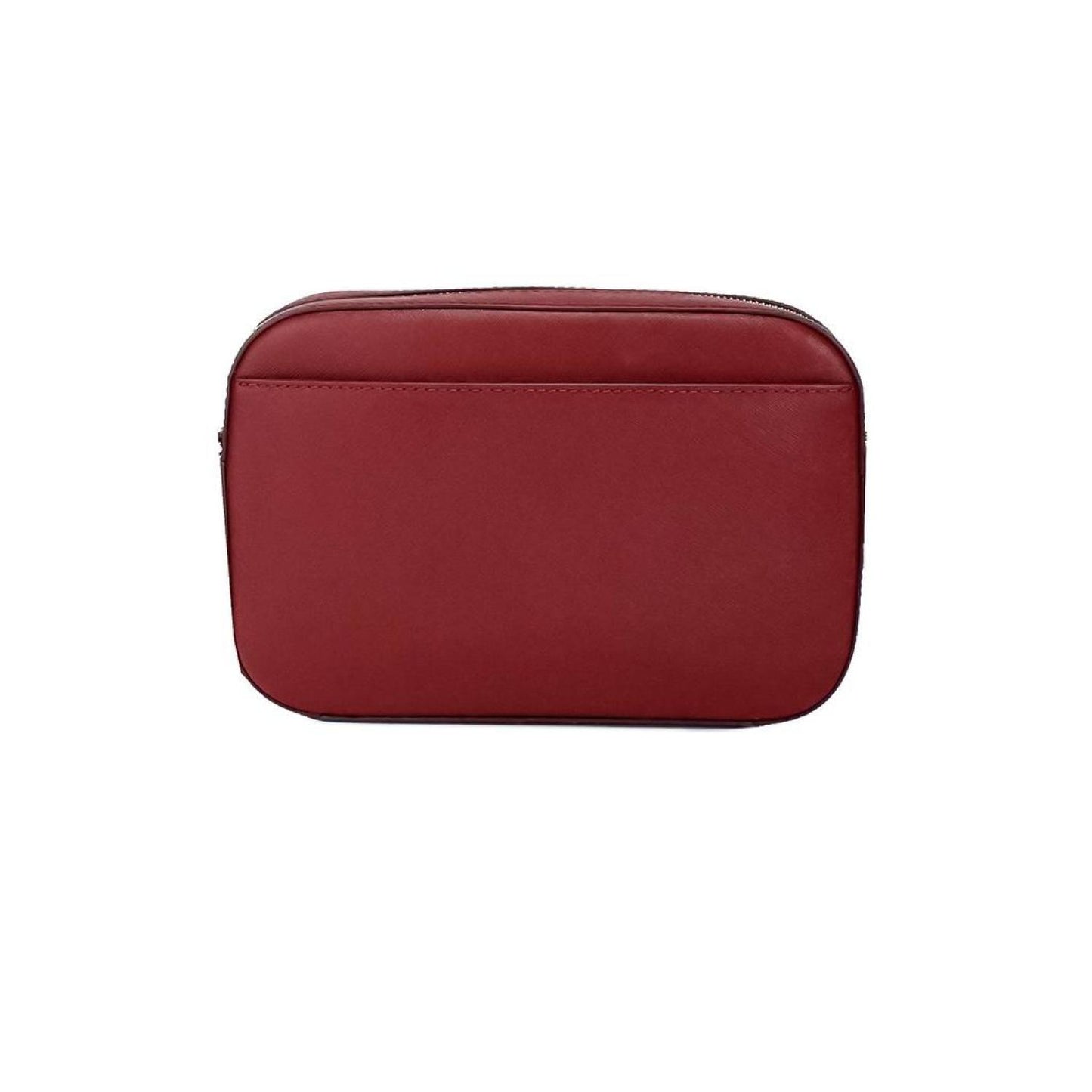 Michael Kors Jet Set East West Large Cherry Leather Zip Chain Crossbody Women's Bag