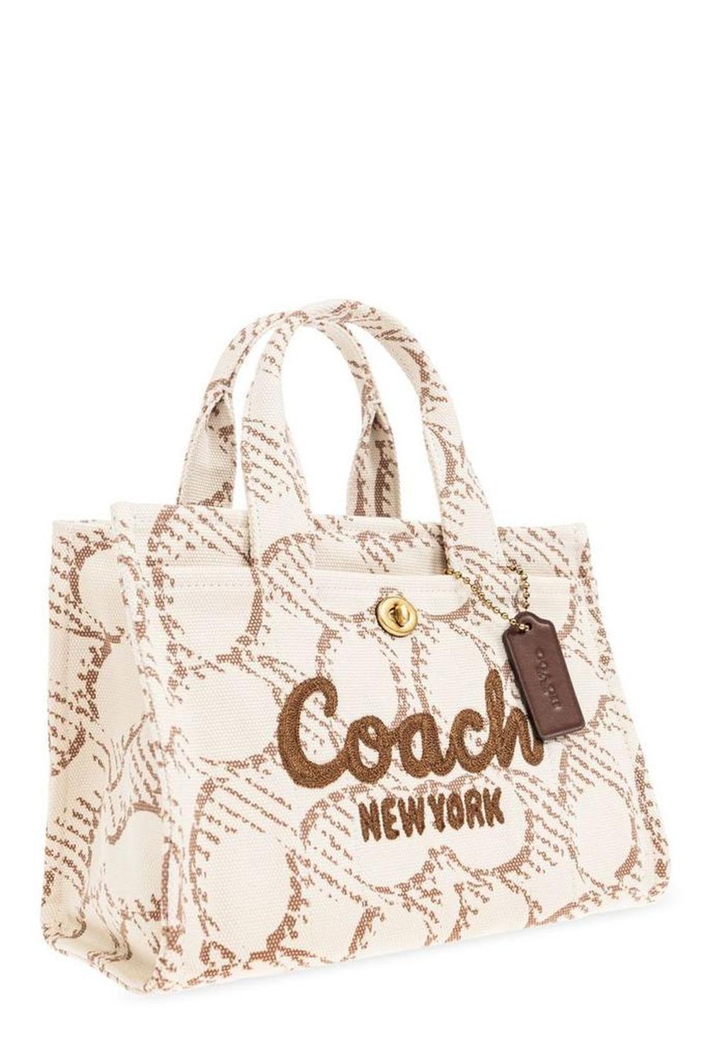 Coach Cargo Monogrammed Tote Bag