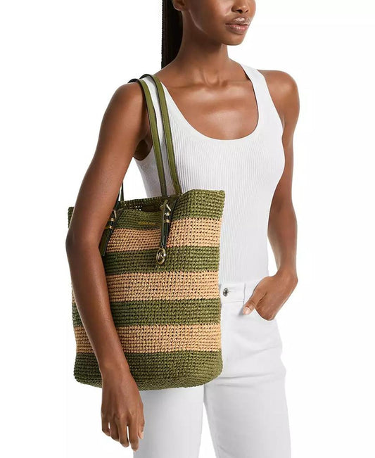 Quinn Large North South Woven Tote