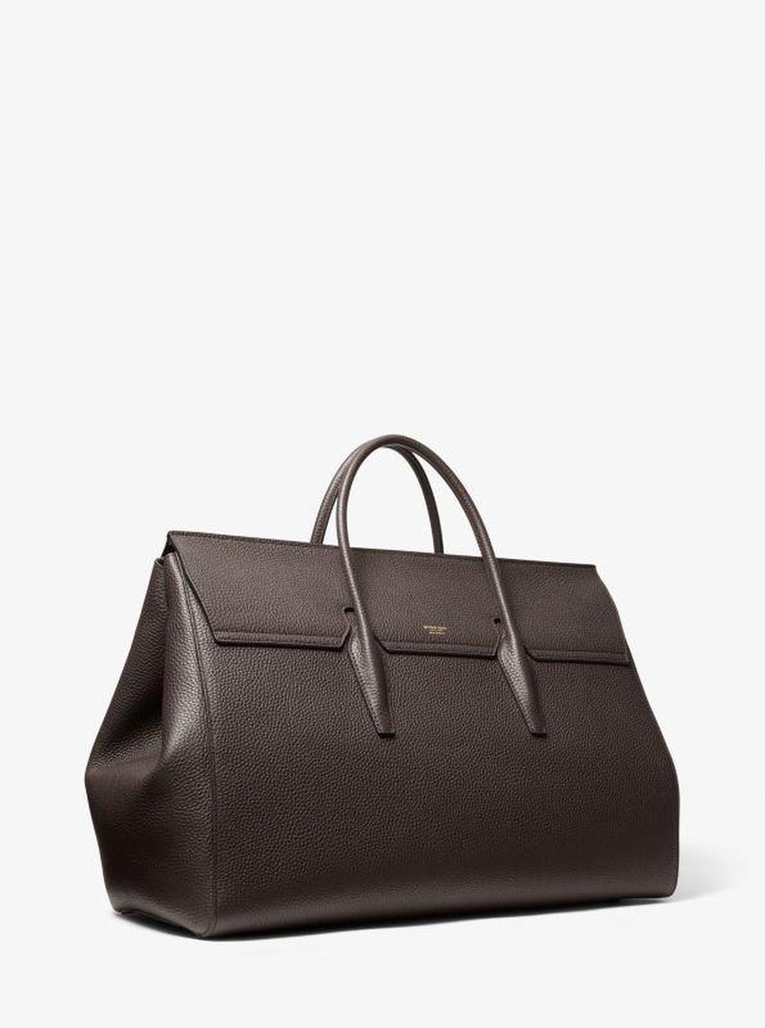 Campbell Extra-Large Pebbled Leather Weekender Bag