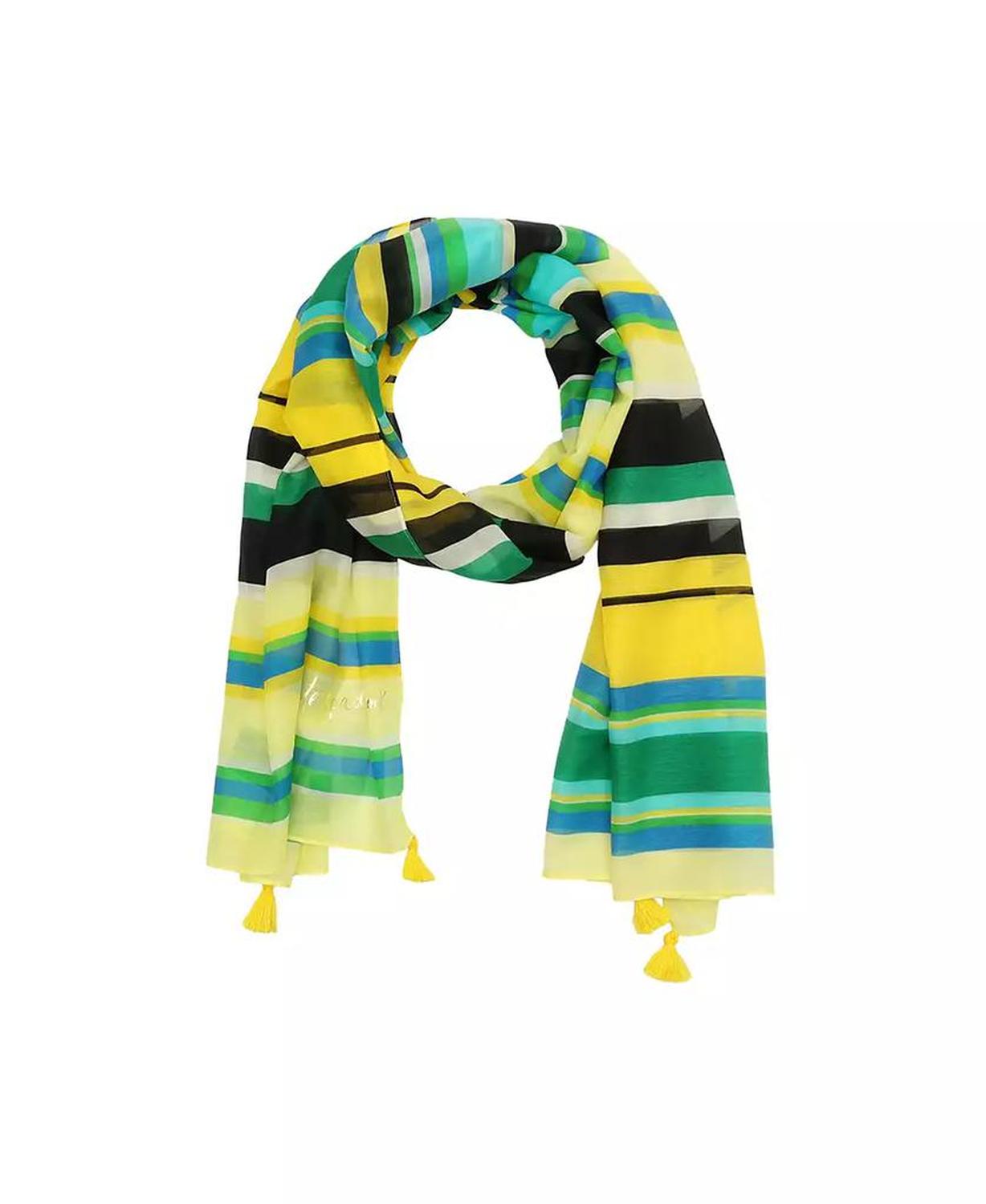 Women's Sunny Stripe Oblong Scarf