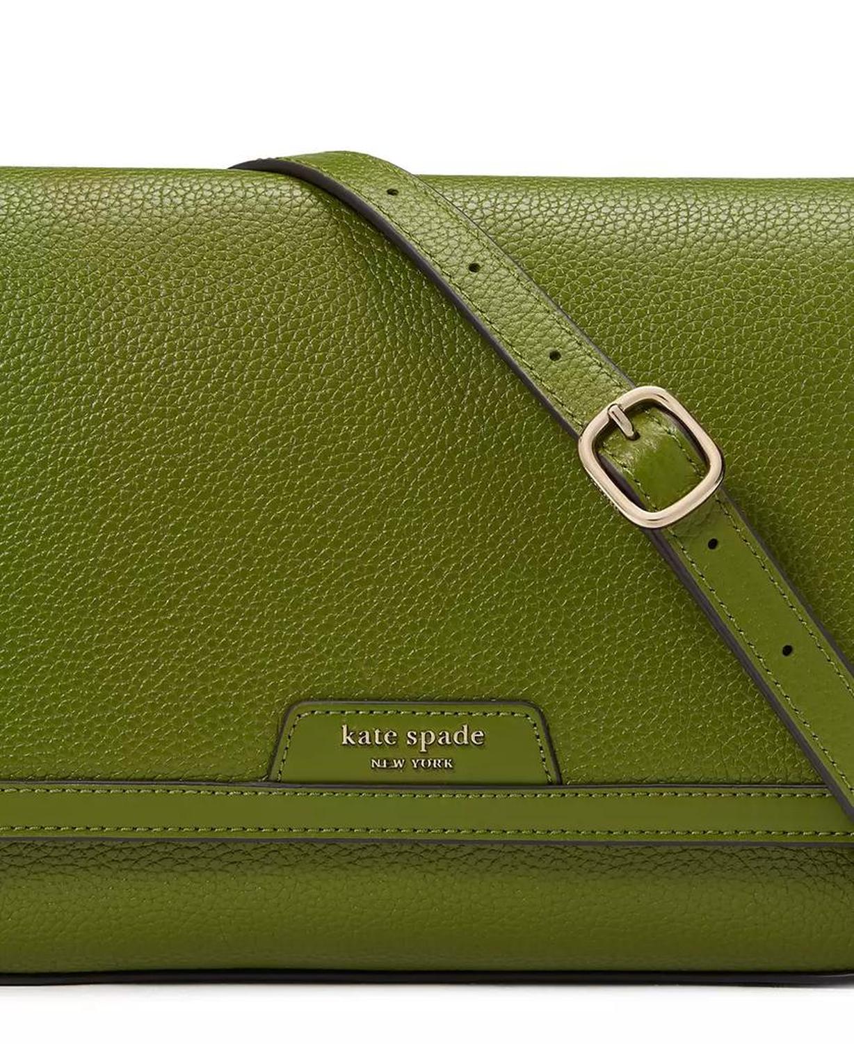 Hudson Pebbled Leather Flap Small Shoulder Bag