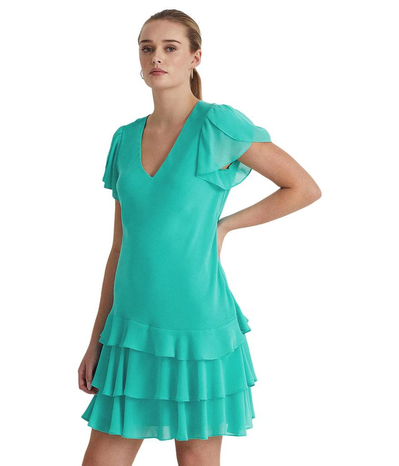 Georgette Drop-Waist Dress