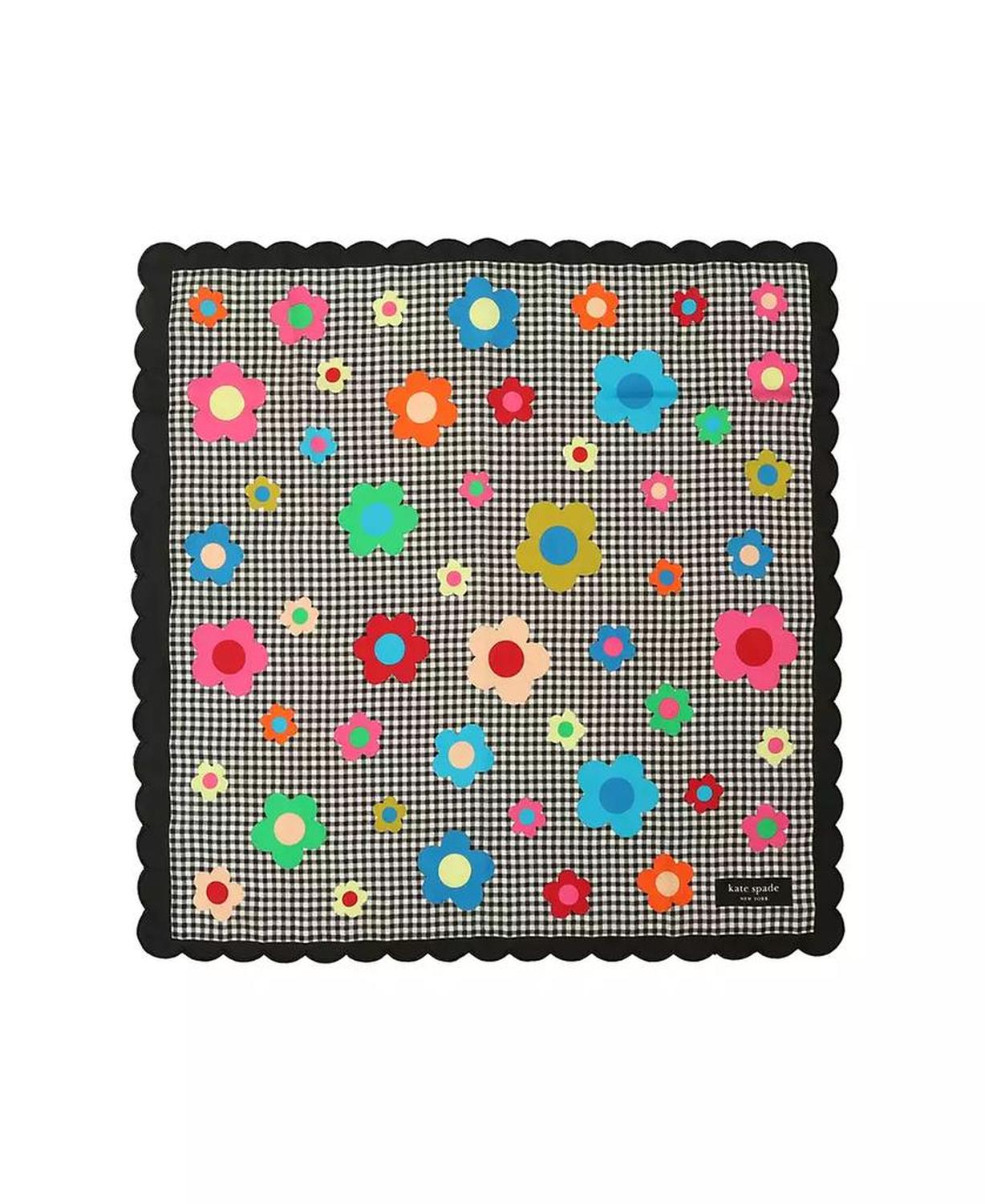 Women's Gingham Garden Bandana Scarf