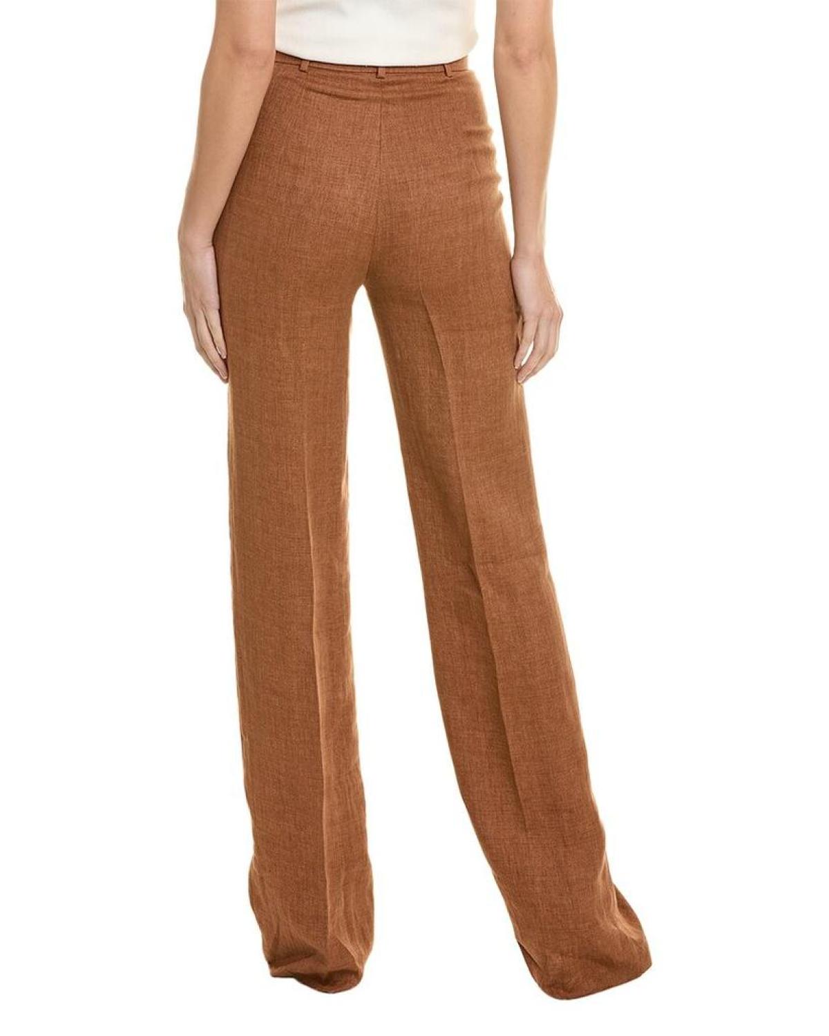 Max Mara Studio Alcano Long Linen Trouser