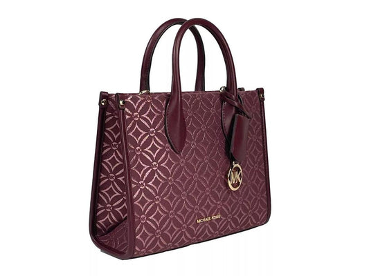 Mirella Small Top Zip Crossbody Tote Bag Women's Oxblood