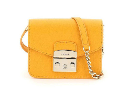 Furla Metropolis Logo-Engraved Mini Crossbody Bag
