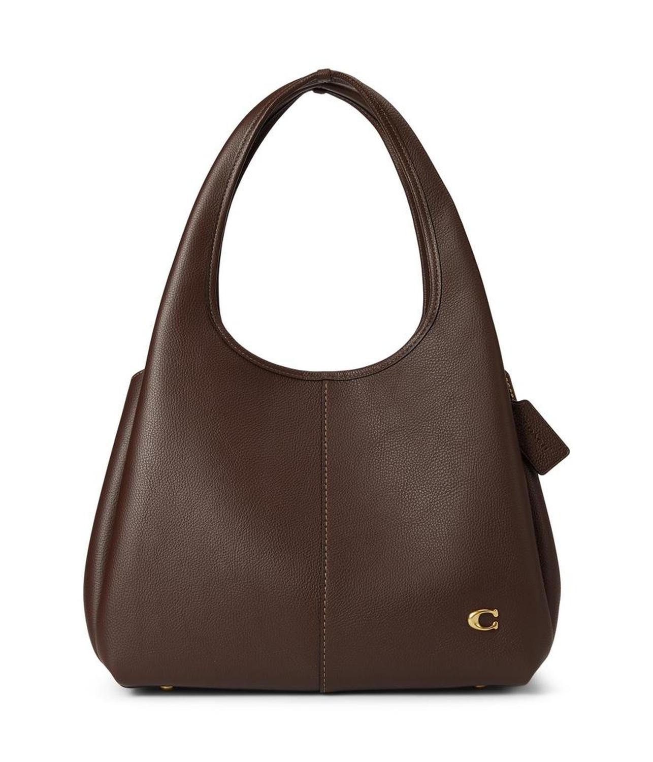 Polished Pebble Leather Lana Shoulder Bag