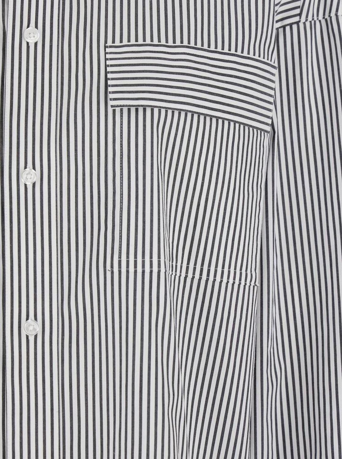 Michael Kors Oversized Striped Stretch Poplin Shirt