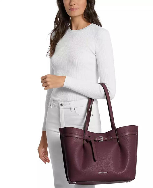 Emilia Extra Large East West Center Zip Tote Bag