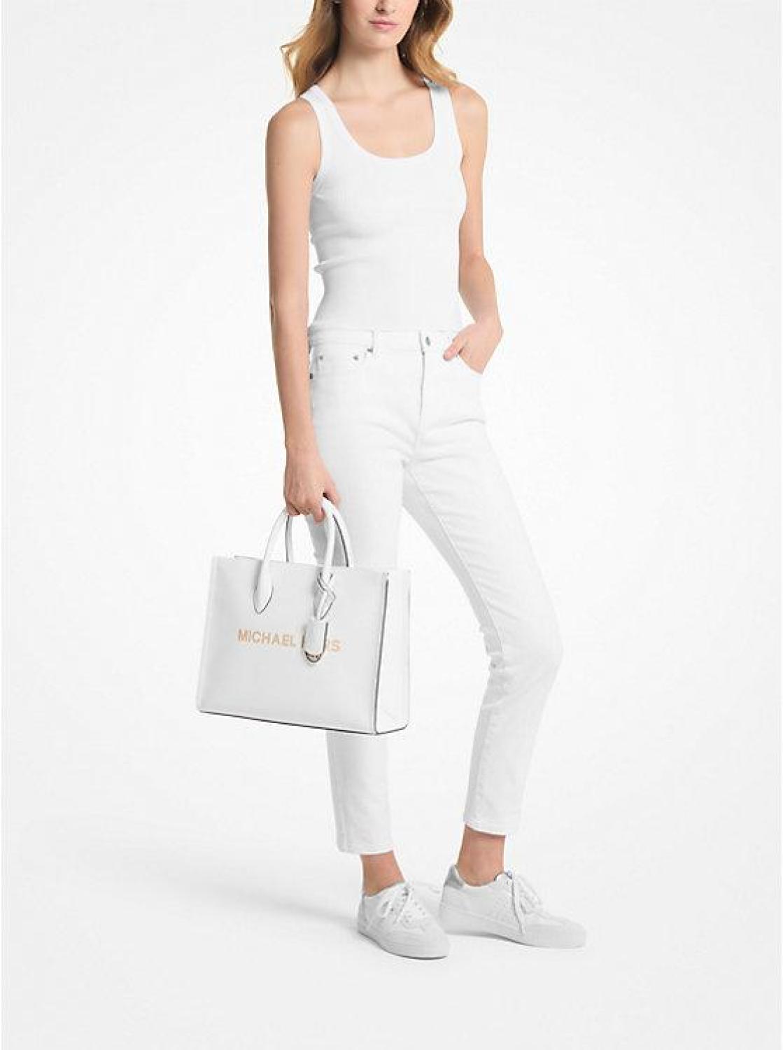 Mirella Medium Pebbled Leather Tote Bag