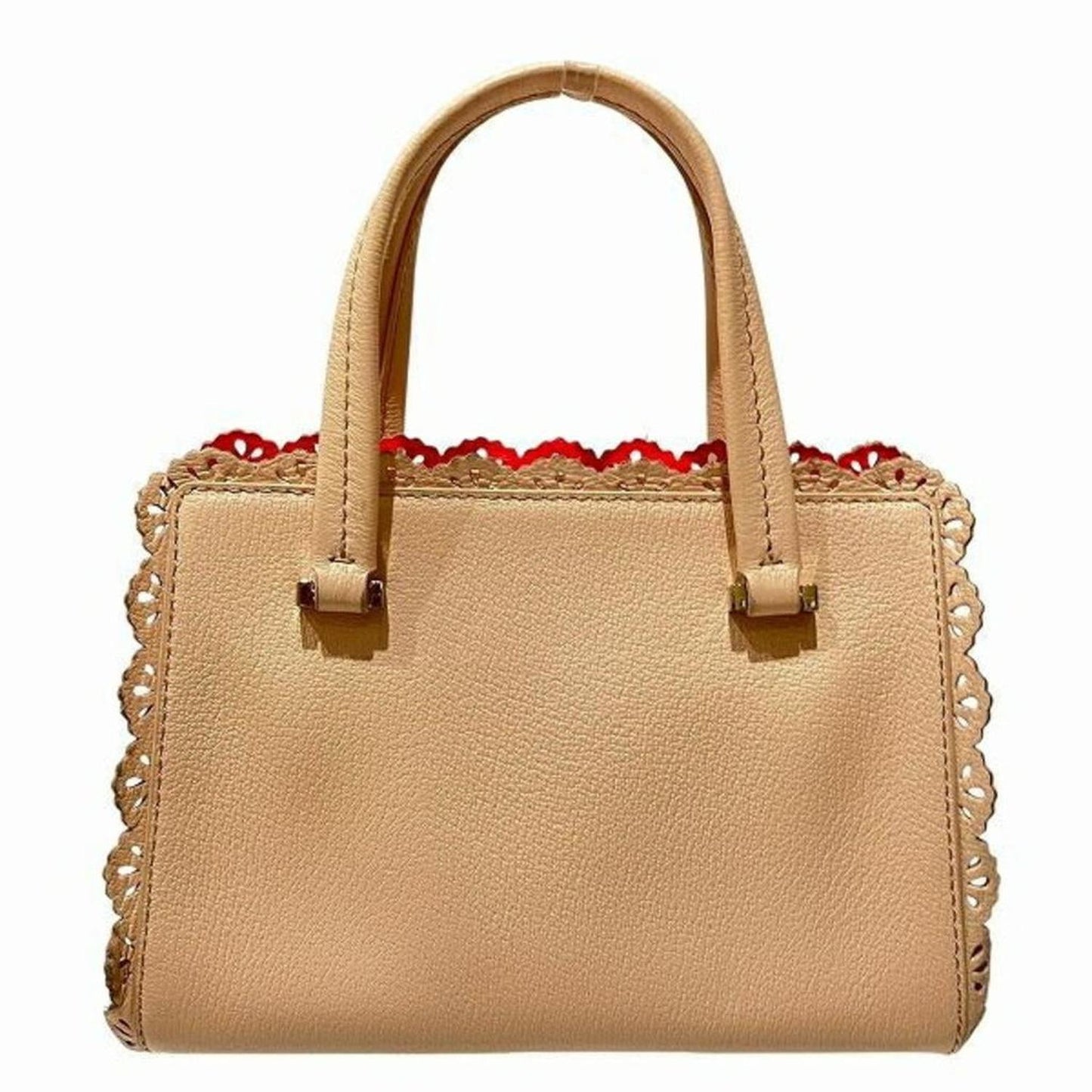 Leather Handbag Shoulder Bag (Pre-Owned)