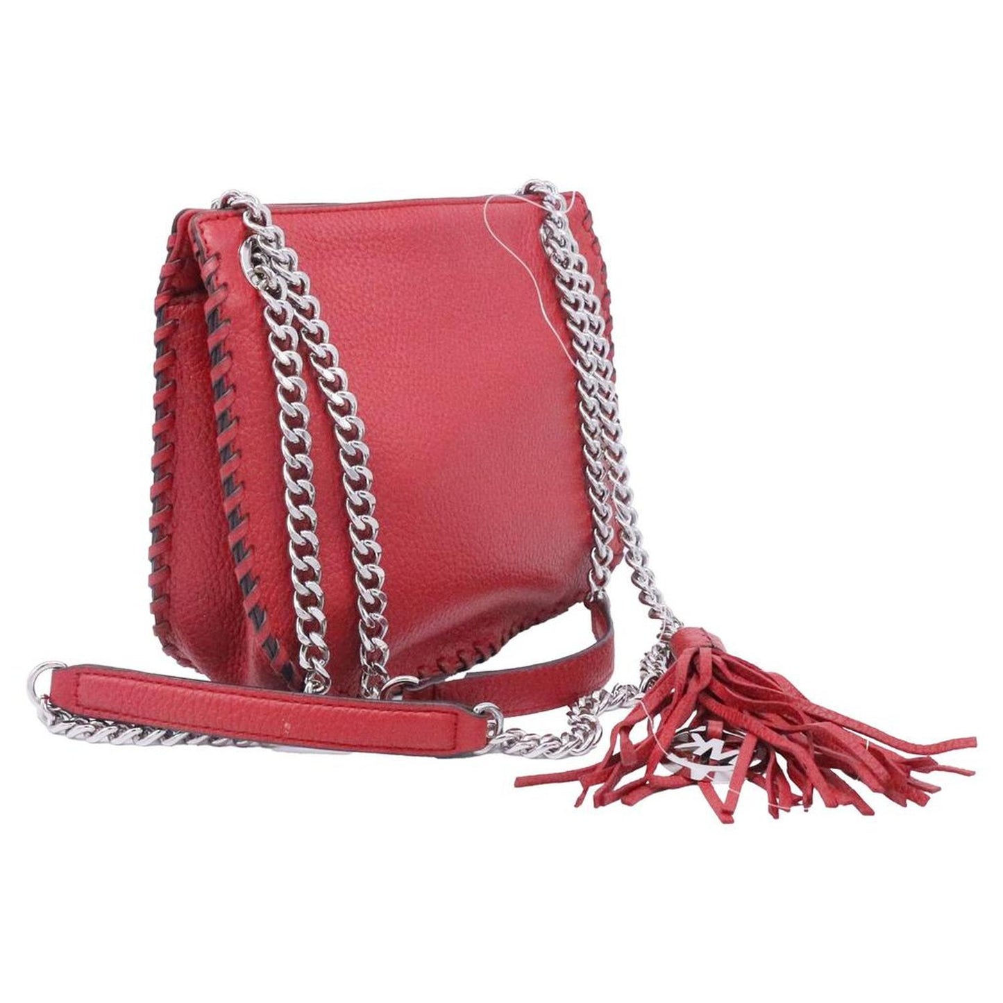 Whipped Chelsea Chain Shoulder Bag in Red Leather