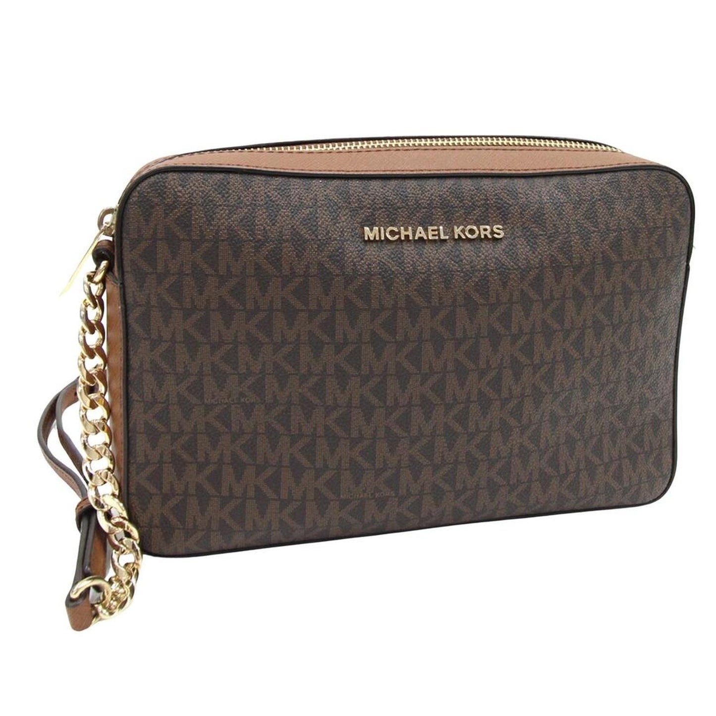 Michael Kors Jet Set Canvas Shoulder Bag (Pre-Owned)