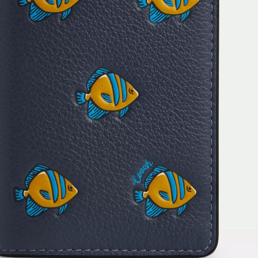Coach Outlet Id Wallet With Fish Print