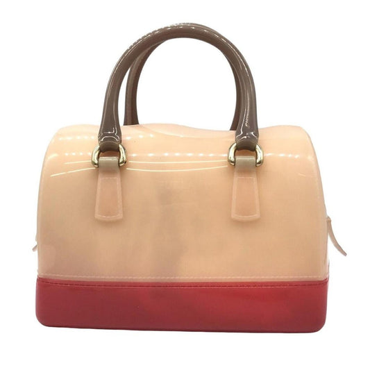 Candy  pink  Pvc Beach Bag Boston Bag Handbag (Pre-Owned)