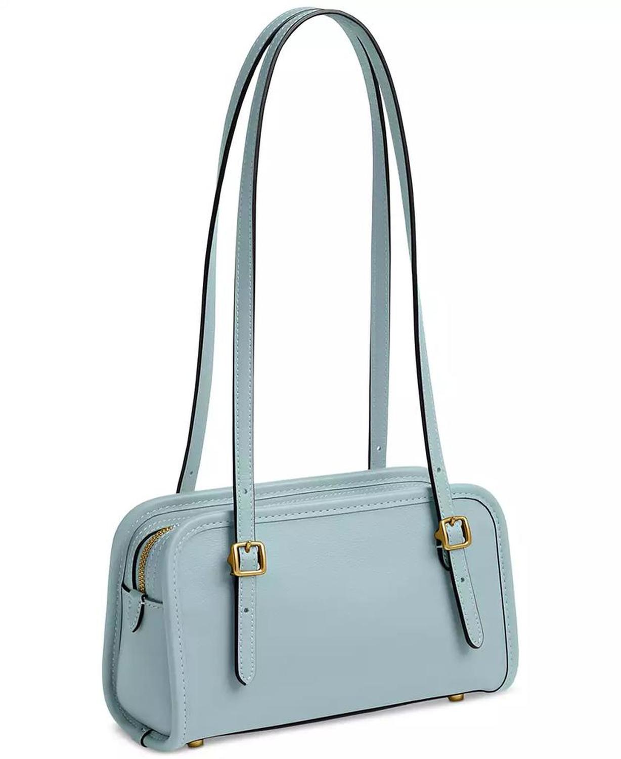 Swing Zip Leather Shoulder Bag 20
