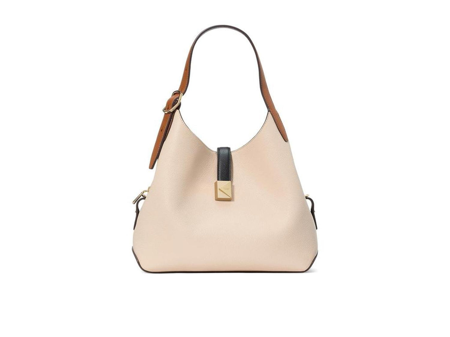 Deco Colorblocked Pebbled Leather Medium Crossbody Tote