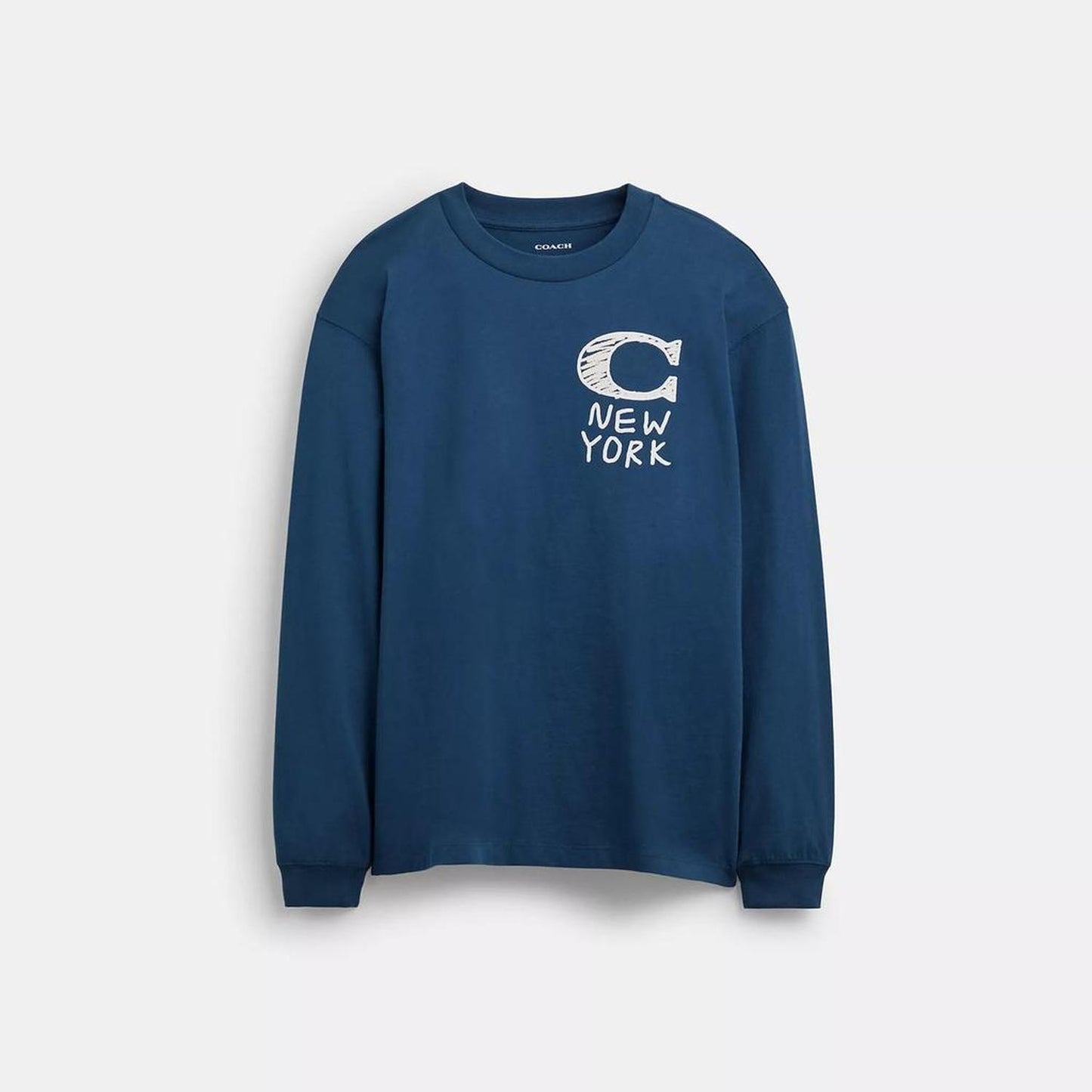 New York Long Sleeve T Shirt In Organic Cotton