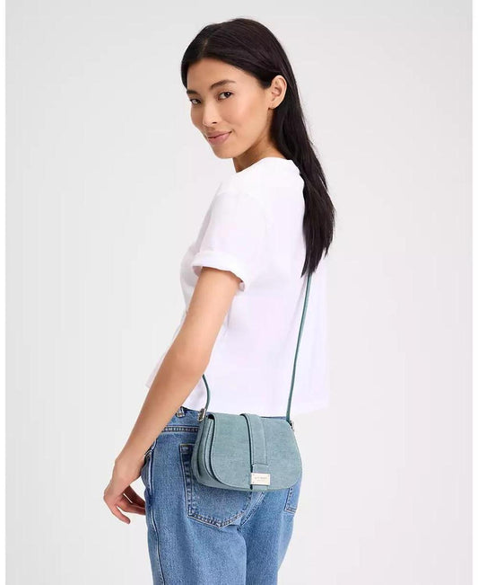 Nouveau Denim Mini Saddle Bag