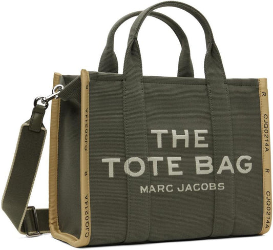 Khaki 'The Jacquard Medium' Tote
