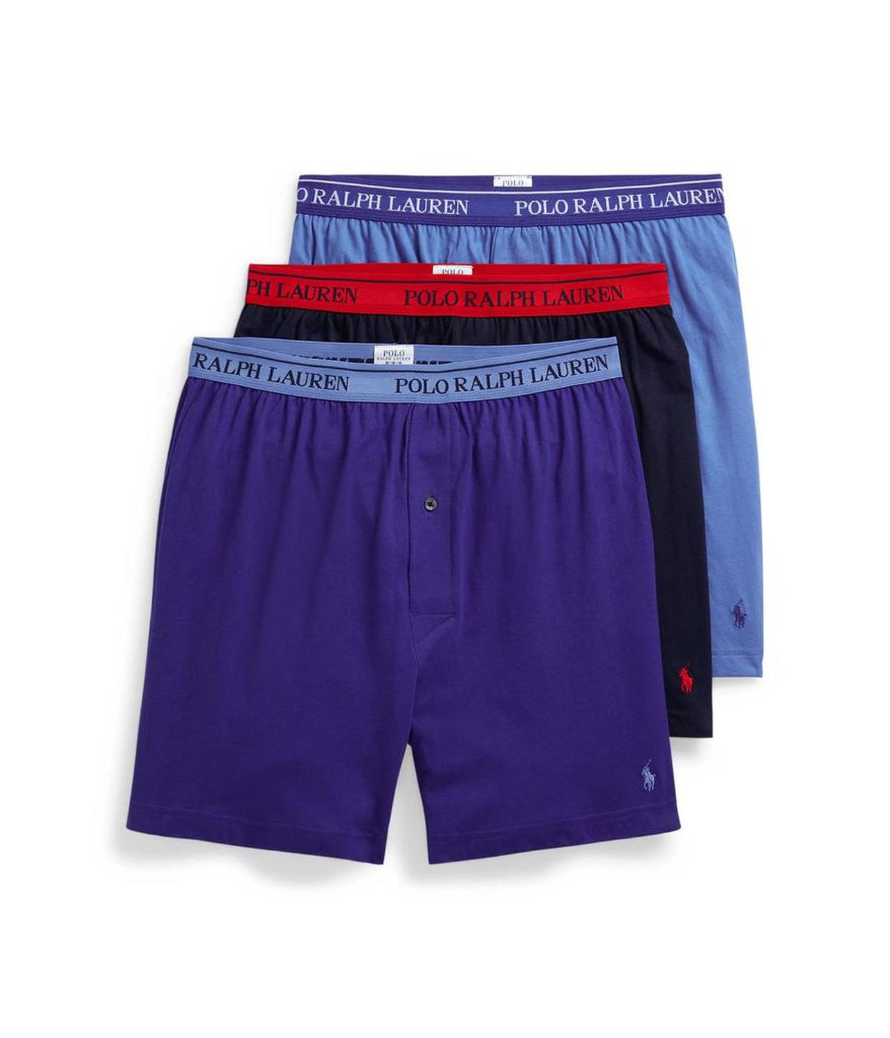 Classic Fit w/ Wicking 3-Pack Knit Boxers